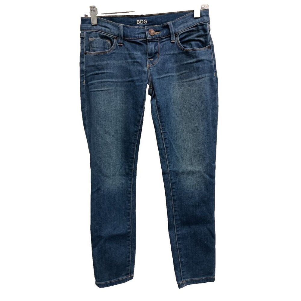 BDG Womens Twig Low Rise Crop Jeans Size 26 Blue Denim Ankle Skinny Leg